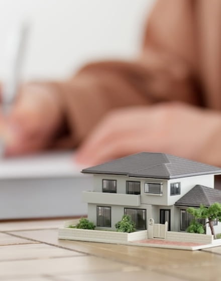 住宅設計の模型