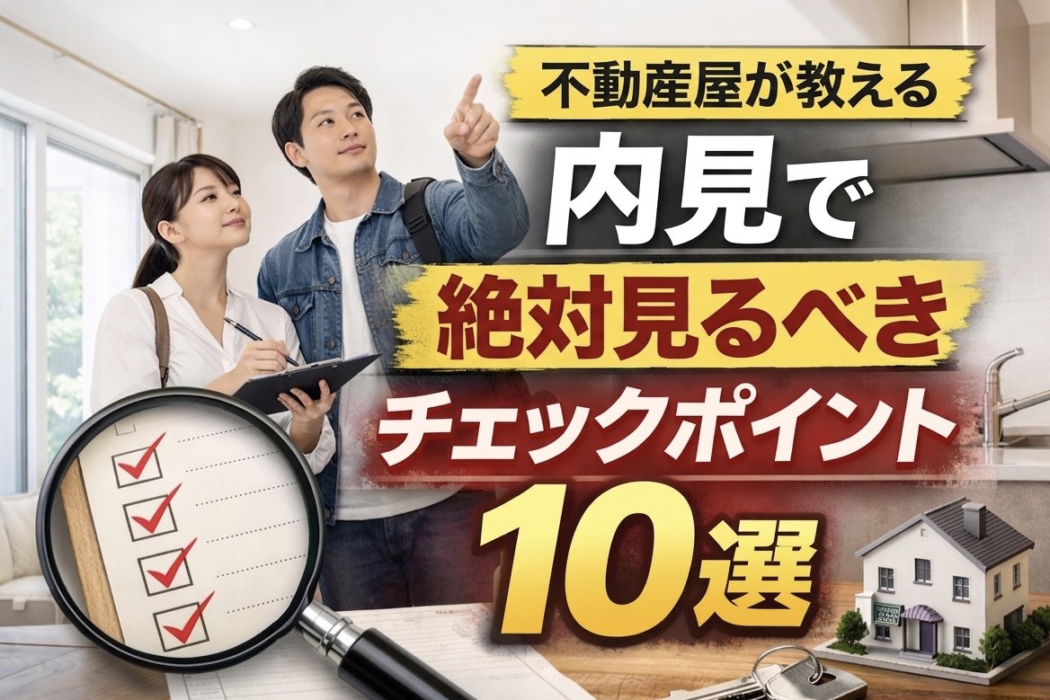🏡 【保存版】内見で絶対見るべきチェックポイント10選（不動産屋が本音で解説）