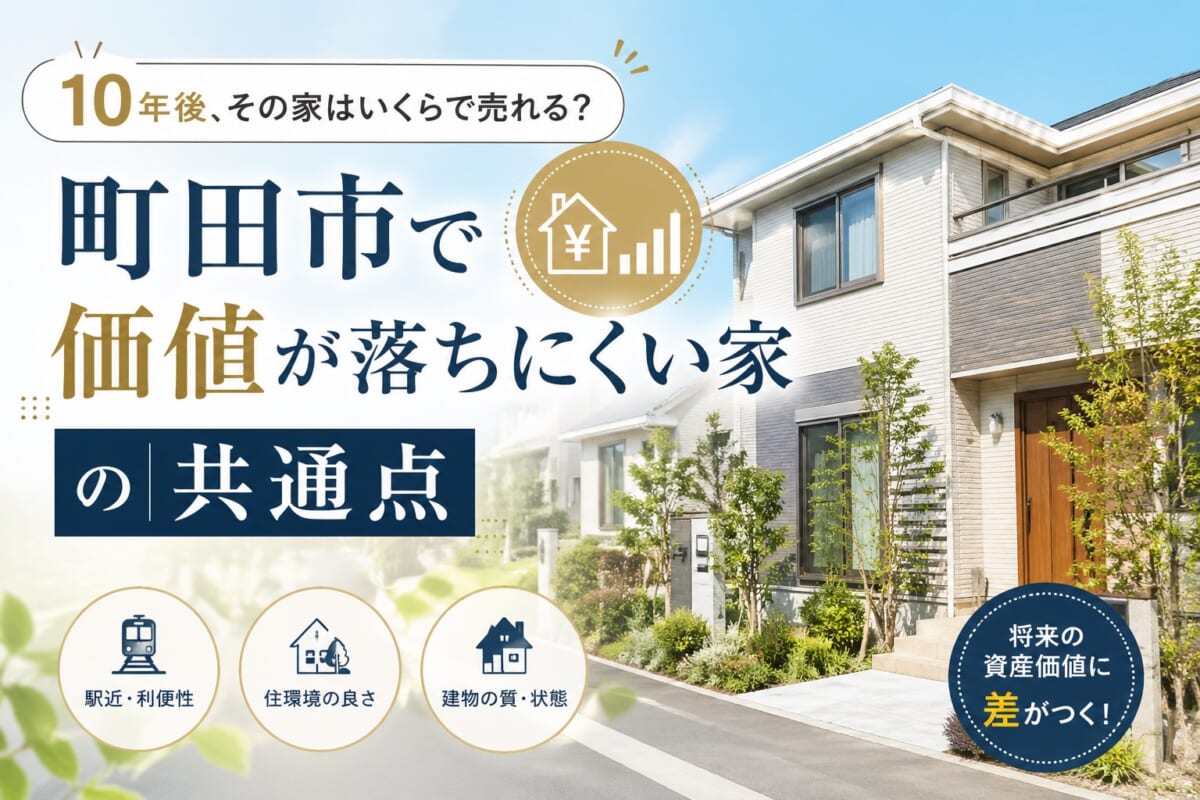 10年後、その家はいくらで売れる？町田市で「価値が落ちにくい家」の共通点