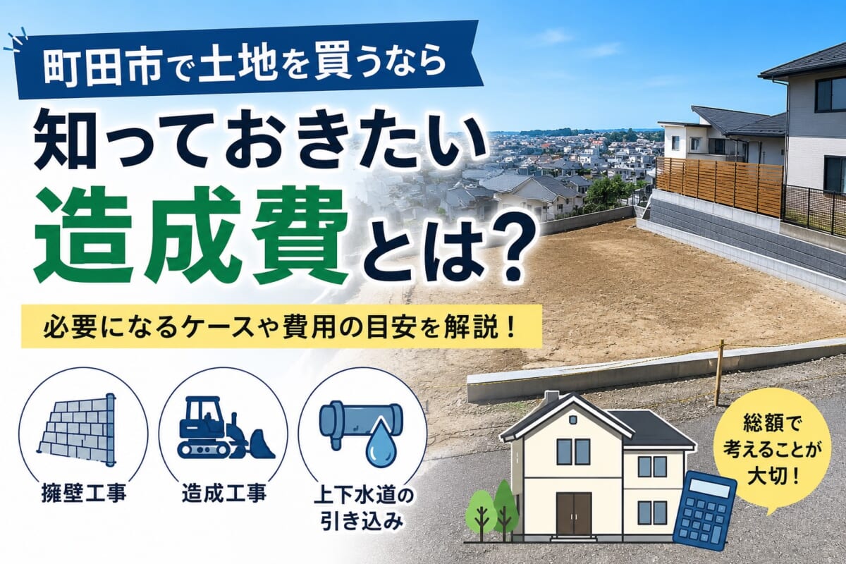 町田市で土地を買うなら知っておきたい造成費とは？現役不動産会社がわかりやすく解説