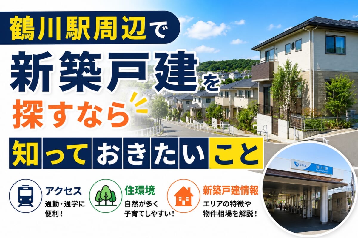 鶴川駅周辺で新築戸建を探すなら知っておきたいこと