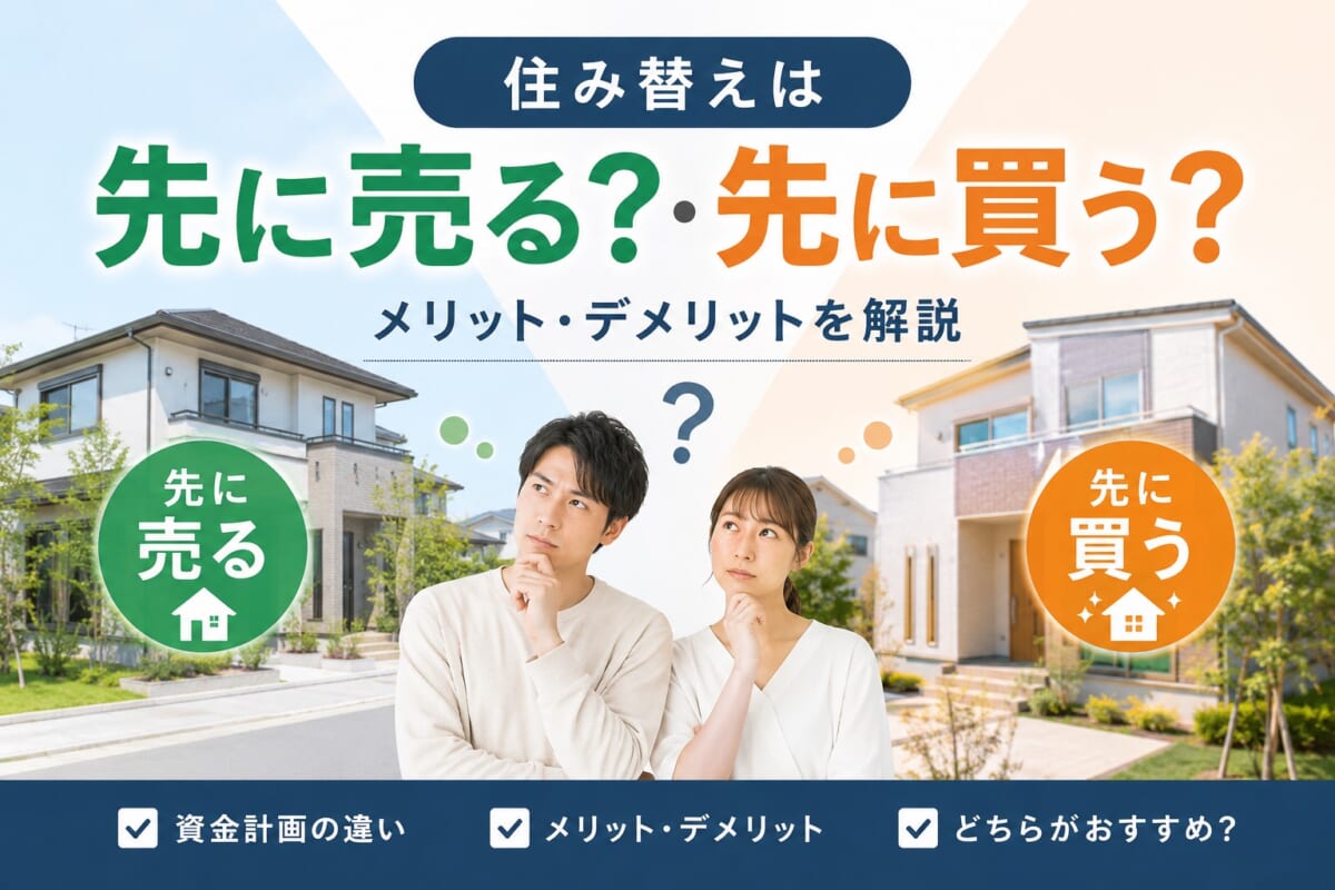 住み替えは「先に売る？先に買う？」メリット・デメリットを解説