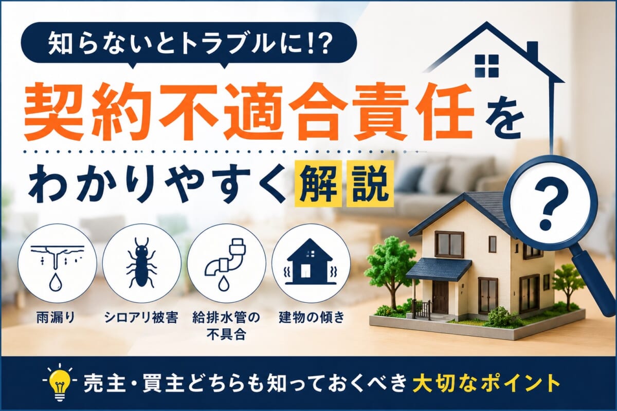 契約不適合責任とは？家を売る前に知っておきたいポイント
