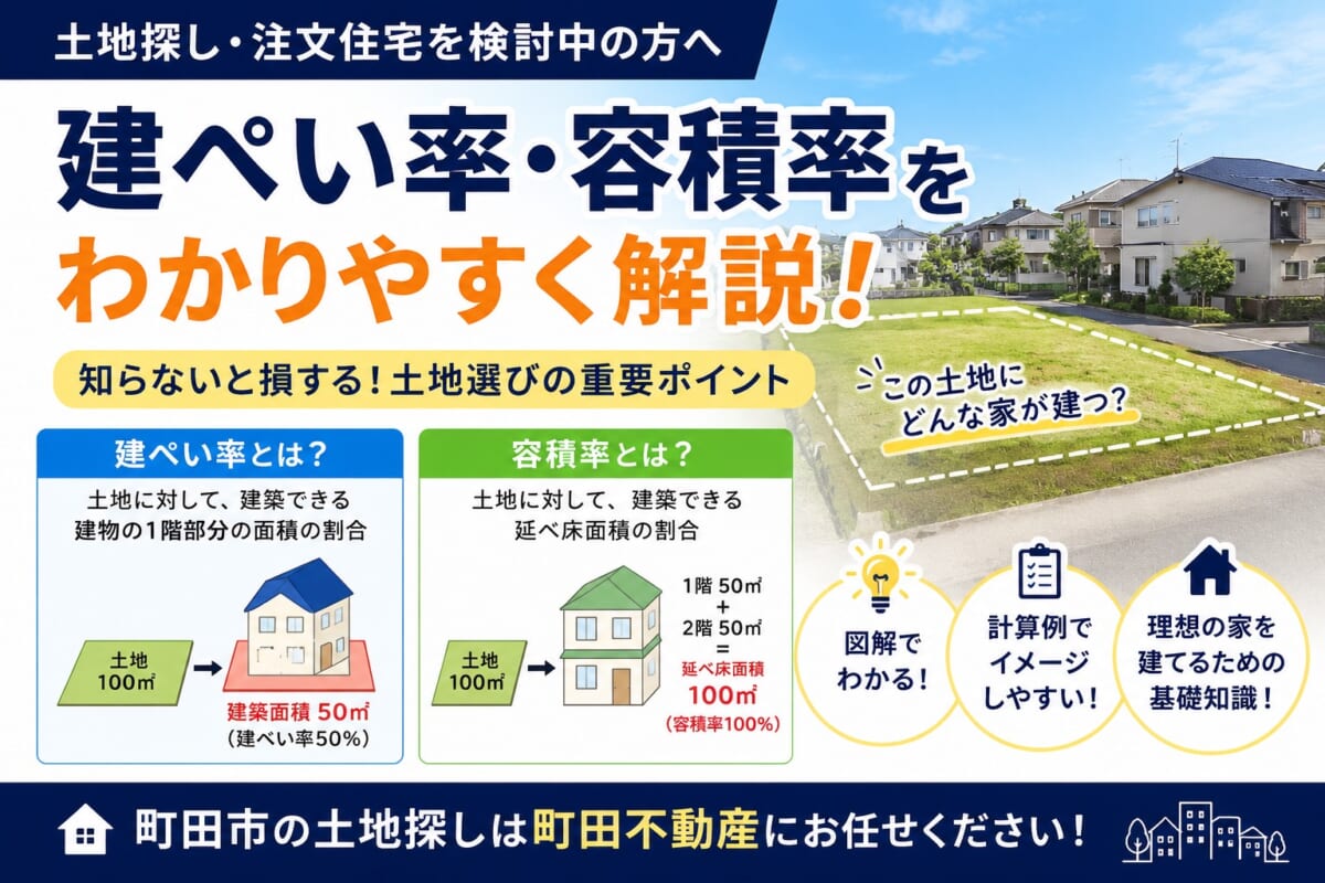 建ぺい率・容積率をわかりやすく解説！土地探しで必ず知っておきたい基礎知識