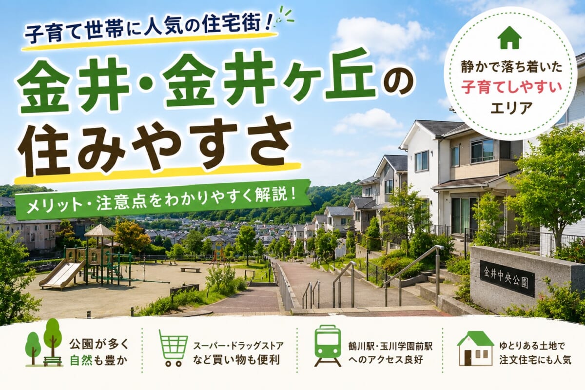 金井・金井ヶ丘の住みやすさは？子育て世帯に人気の理由を解説！