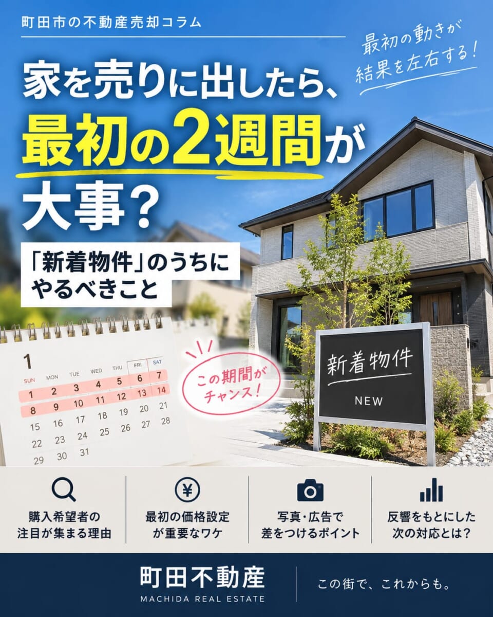 家を売りに出したら、最初の2週間が大事？「新着物件」のうちにやるべきこと  家を売りに出すとき、