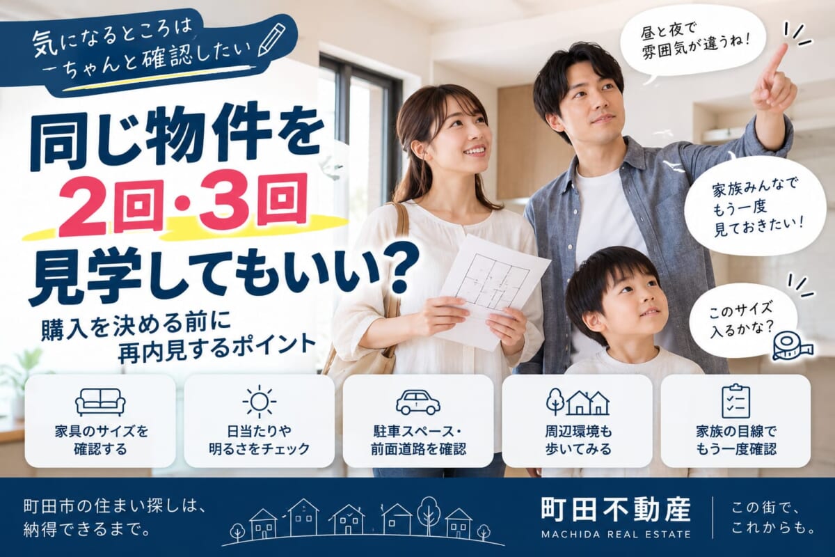 同じ物件を2回・3回見学してもいい？購入を決める前に再内見するポイント