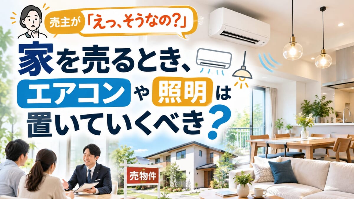 家を売るとき、エアコンや照明は置いていくべき？不動産売却で意外と知らない注意点