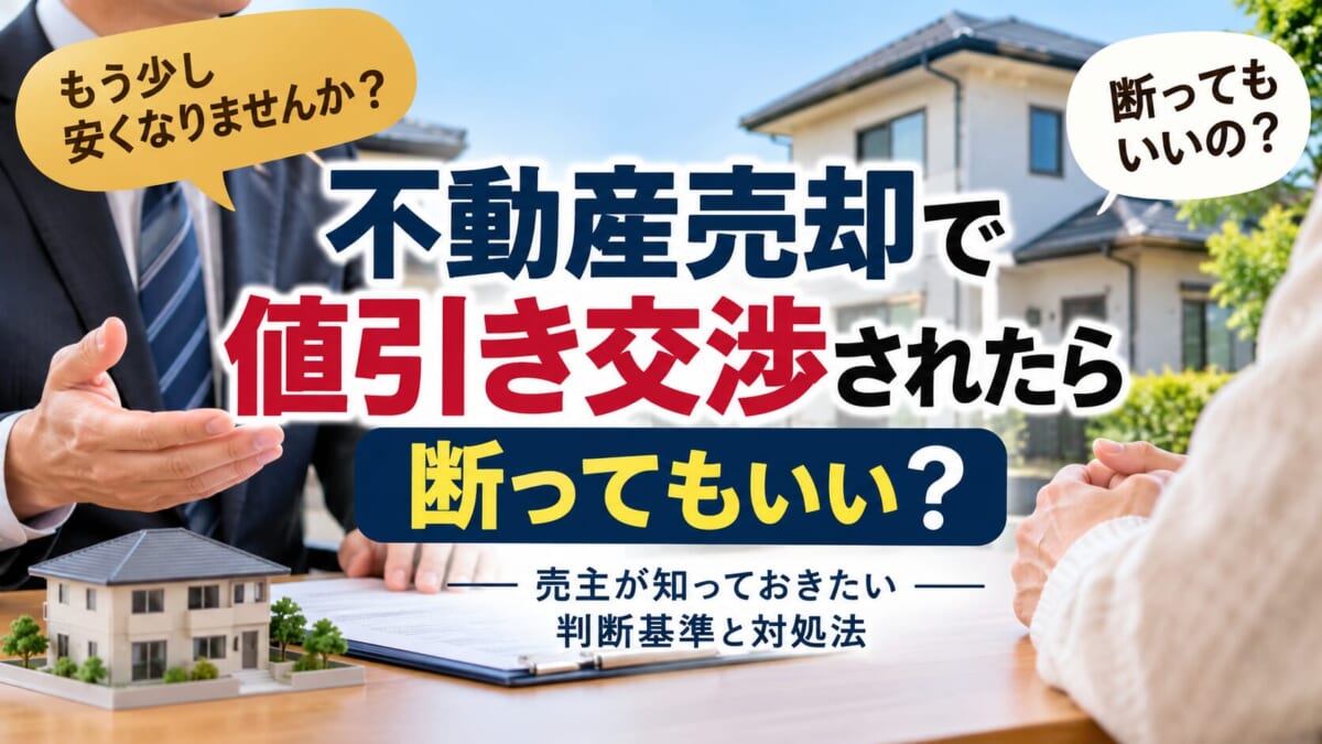 不動産売却で値引き交渉されたら断ってもいい？売主が知っておきたい判断基準と対処法