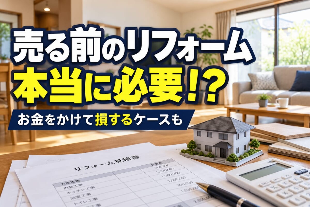 家を売る前にリフォームは必要？実はお金をかけて損するケースも！町田市の不動産会社が解説