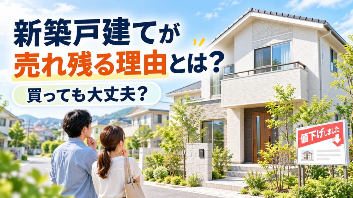 新築戸建てが売れ残る理由とは？買っても大丈夫？町田市の不動産会社が解説！