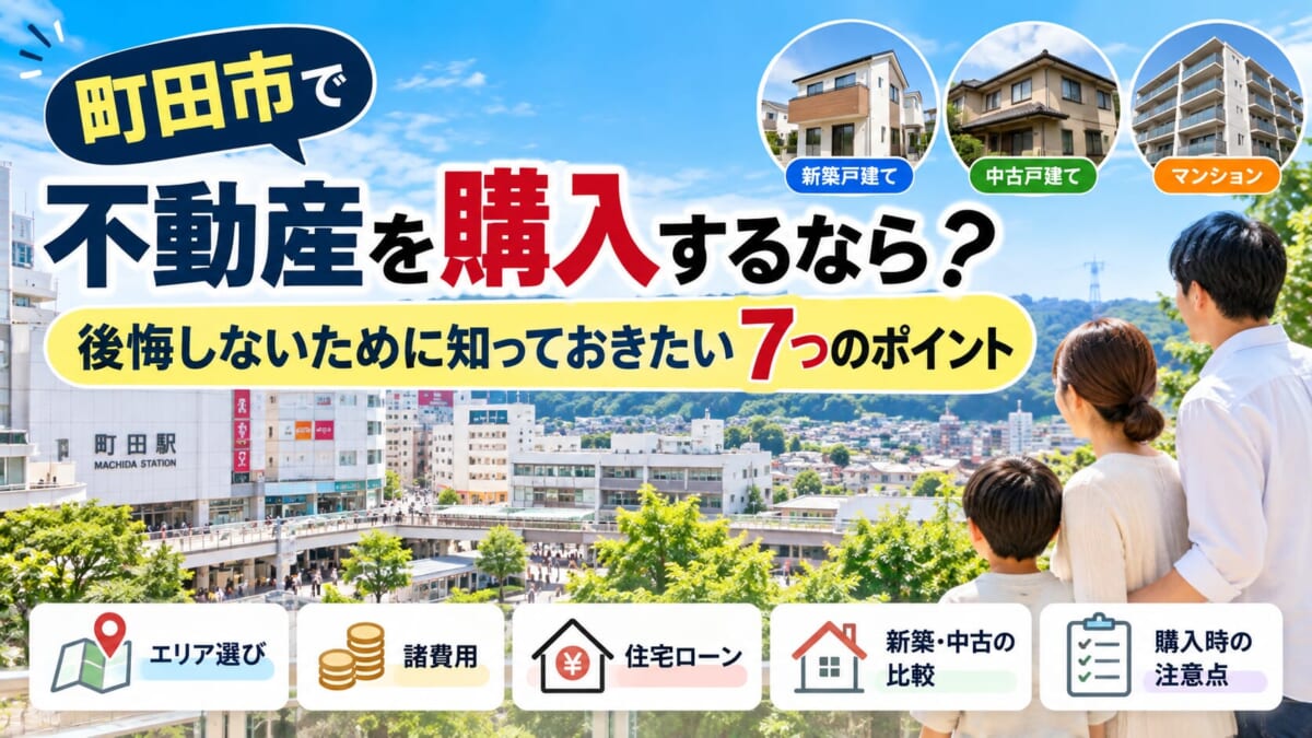 町田市で不動産を購入するなら？後悔しないために知っておきたい7つのポイント