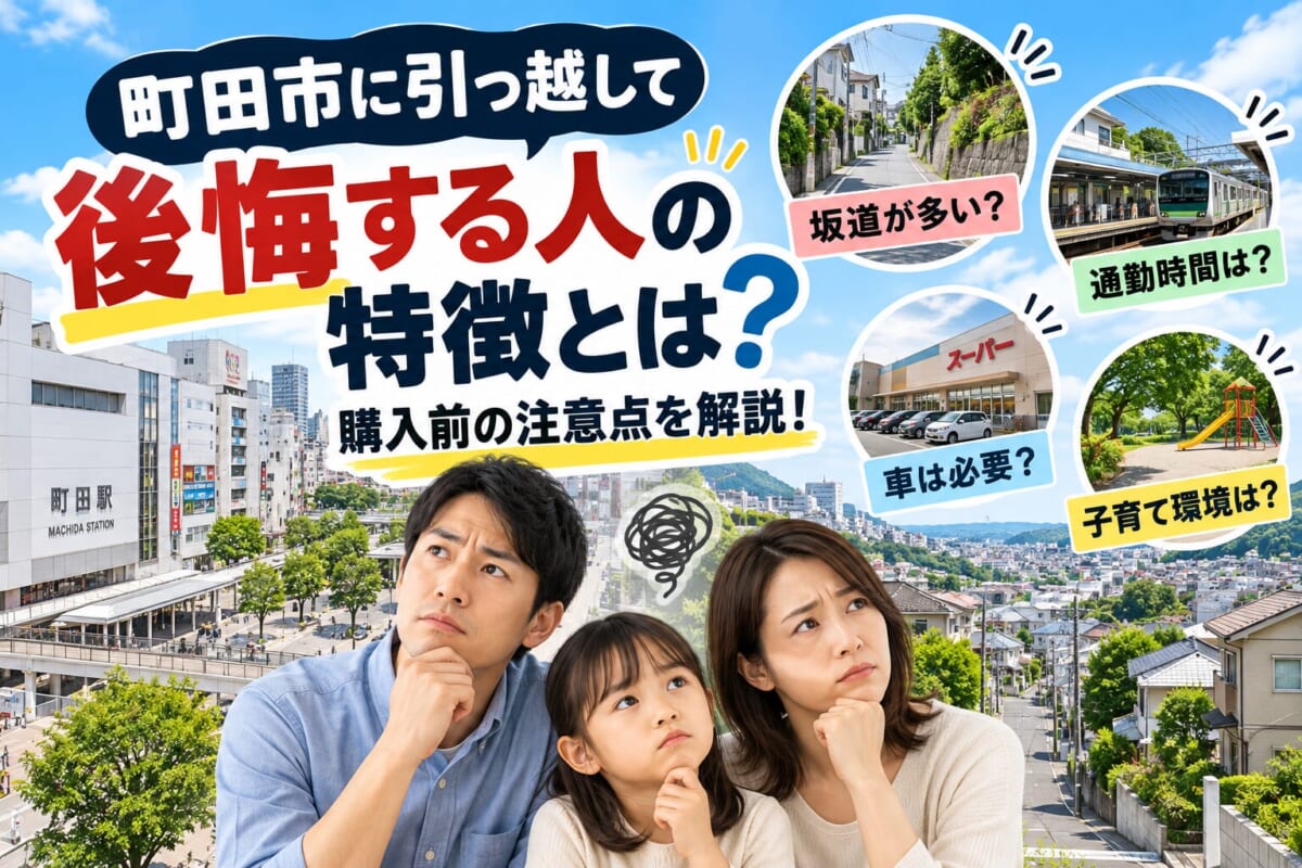 町田市に引っ越して後悔する人の特徴とは？購入前の注意点を解説！
